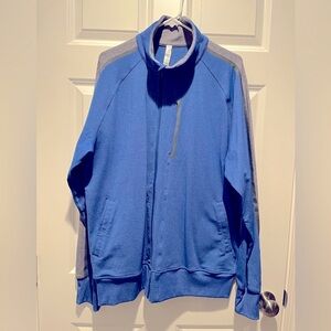 Lululemon Men's Full Zip Track Jacket Size XXL Blue - Luon - Excellent Condition